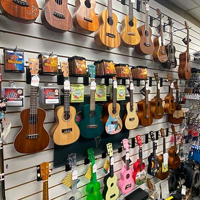 image of ukuleles for sale from WestSide Music