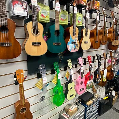 image of ukuleles for sale from WestSide Music